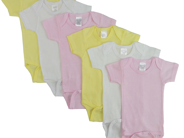 Pastel Girls Short Sleeve 6 Pack
