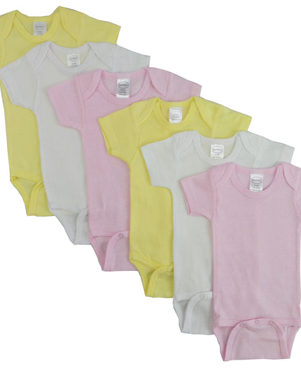 Pastel Girls Short Sleeve 6 Pack