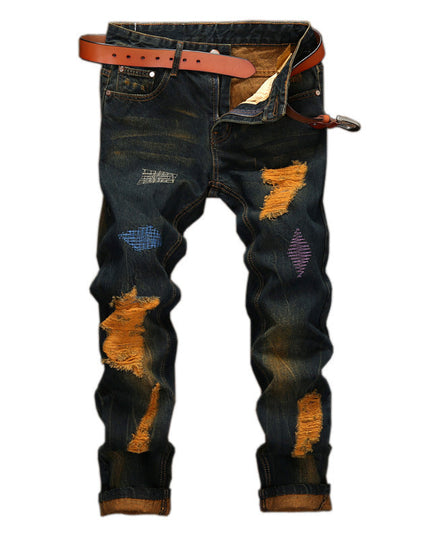 Men's Retro Fashion And Personalized Pants