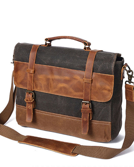 Men's Fashion Canvas One-Shoulder Messenger Bag