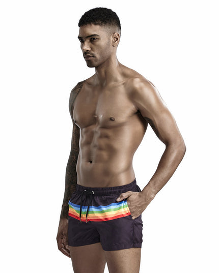 With Inner Lining Can Be Launched Loose Running Sports Fitness Three-quarter Pants
