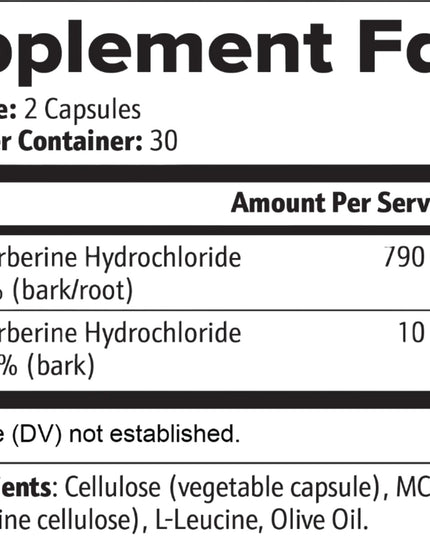 Berberine Supplement Supports Blood Sugar, Heart Health & Metabolism