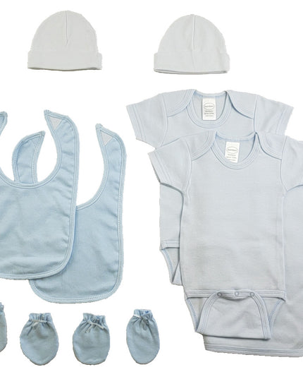 Boys 9 Piece Blue Layette Set