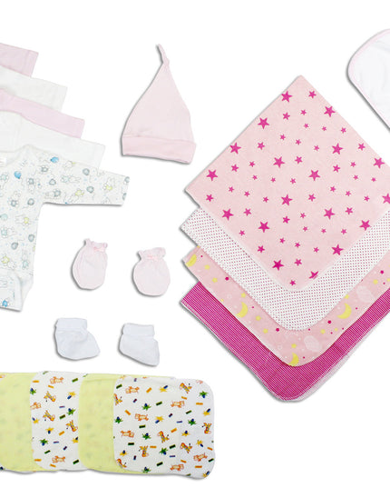 Newborn Baby Girls 17 Pc Layette Baby Shower Gift