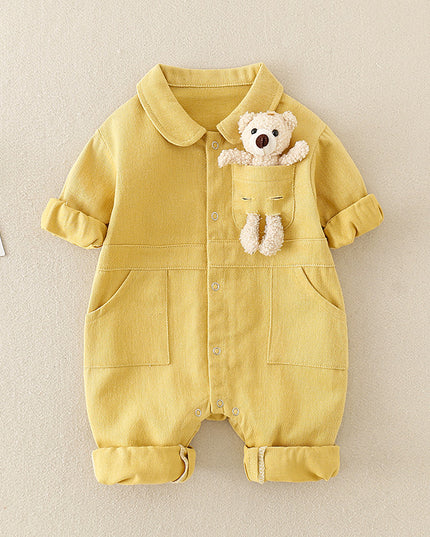 Clothes For Babies Autumn Clothes Newborn Denim Jumpsuit