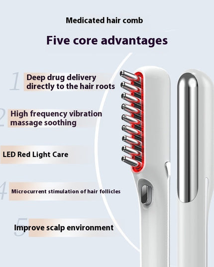 Hair Growth Massage Comb Health Care Scalp Medicine Supplying Device