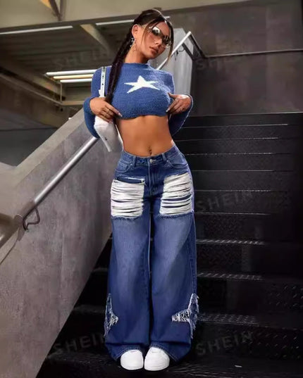 Patch Ripped Street Jeans – Haute Edition 25
