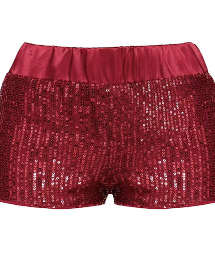 European And American-style Heavy-work Sequined Shorts For Women