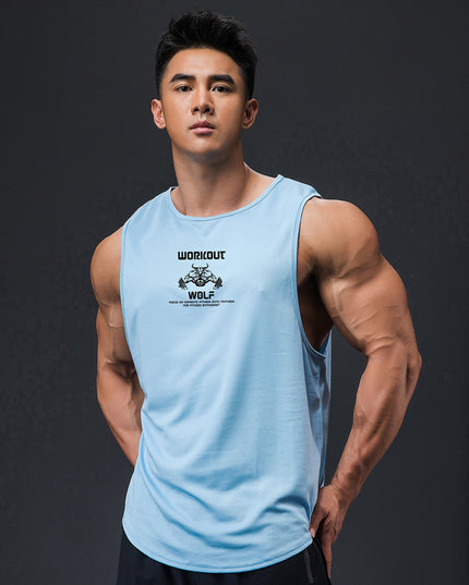 Men's Sleeveless Sports Quick-drying Clothes Loose Breathable Fitness Vest