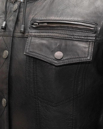 Combo - Men's Leather Motorcycle Jacket