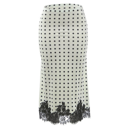 Summer Women Clothing Fashionable All Match Polka Dot Printed Lace