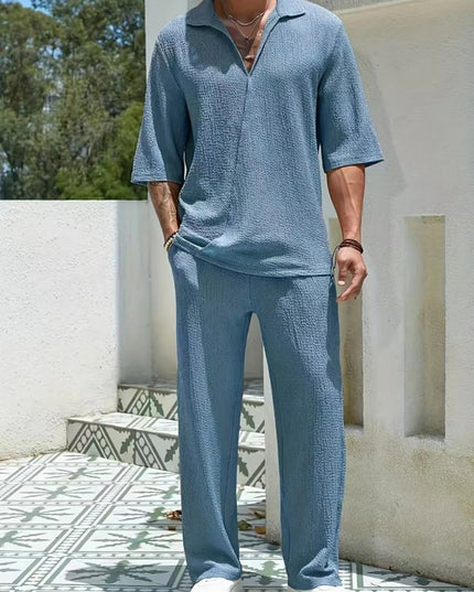 Vacation  Summer Men's retro casual pants set