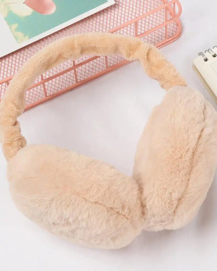 Fashion Autumn Winter Earmuffs Women Men Ear Warmer Plush Solid Color