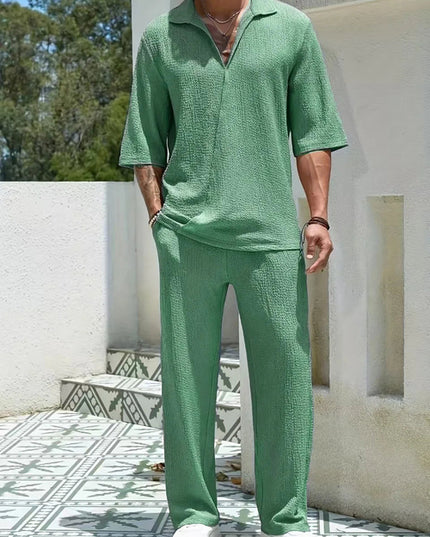 Vacation  Summer Men's retro casual pants set