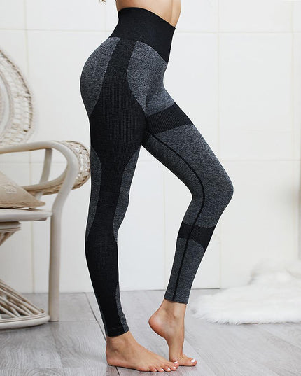 High Waist Athletic Seamless Yoga Leggings And Stretch Sports Bra