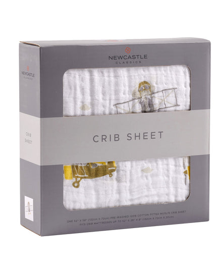 Airplane Animals Crib Sheet