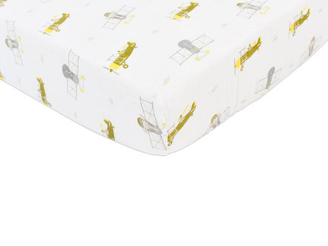 Airplane Animals Crib Sheet