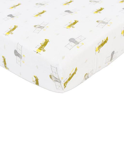 Airplane Animals Crib Sheet