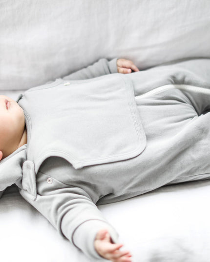 Smart Cuddly Jumpsuit + Bib - Gray