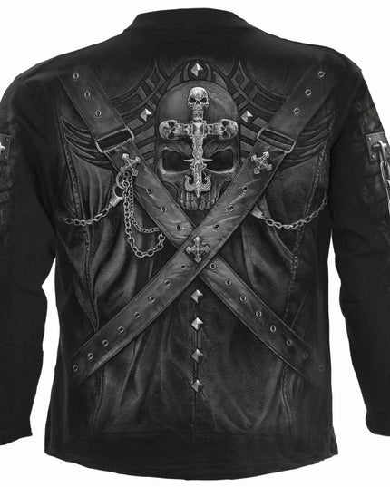 STRAPPED - Longsleeve T-Shirt Black