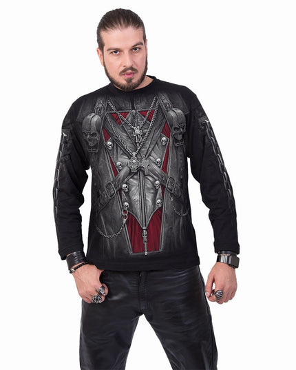 STRAPPED - Longsleeve T-Shirt Black