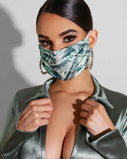 100 Dollar Bills Fashion Mask