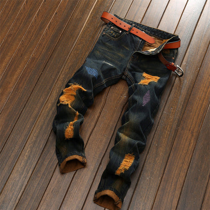 Men's Retro Fashion And Personalized Pants