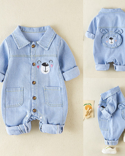 Clothes For Babies Autumn Clothes Newborn Denim Jumpsuit