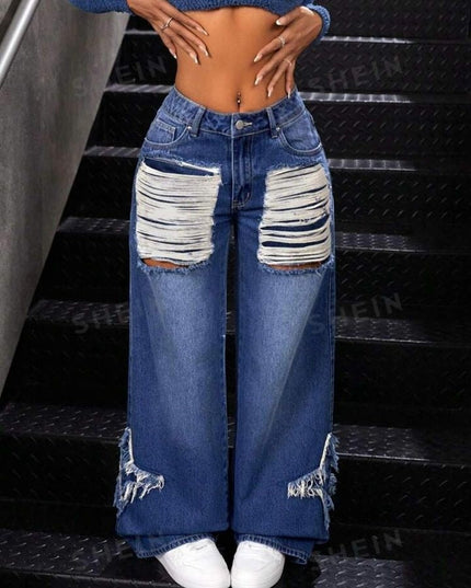 Patch Ripped Street Jeans – Haute Edition 25