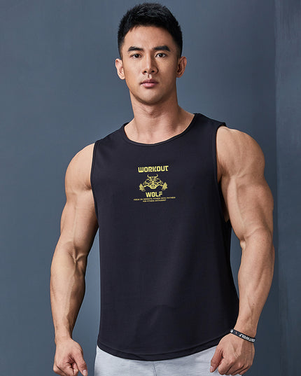Men's Sleeveless Sports Quick-drying Clothes Loose Breathable Fitness Vest