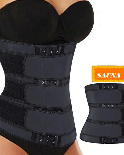 THREE BELT women waist trainer to lose weight while working out