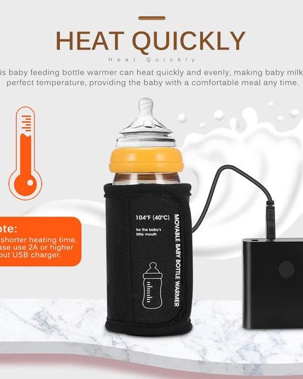 Baby Bottle Warmer Car Moveable USB Bottle Cup Heating Insulation Bag