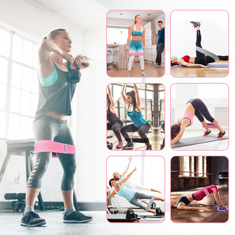 3 Pack Set Resistance Exercise Fitness Bands