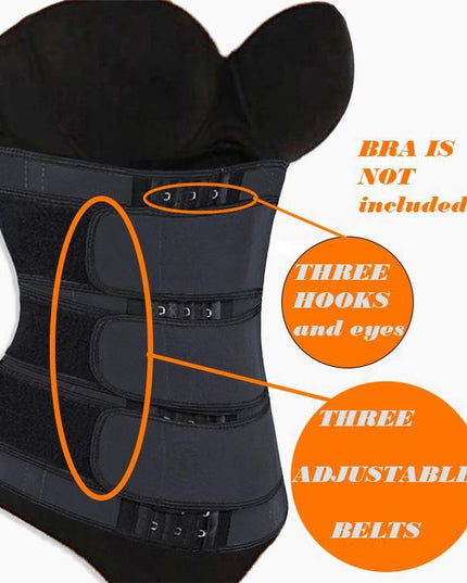 THREE BELT women waist trainer to lose weight while working out