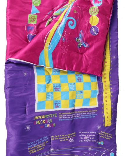 Playtime Reversible Slumber Bag. Over 35 Fun Interactive Games!