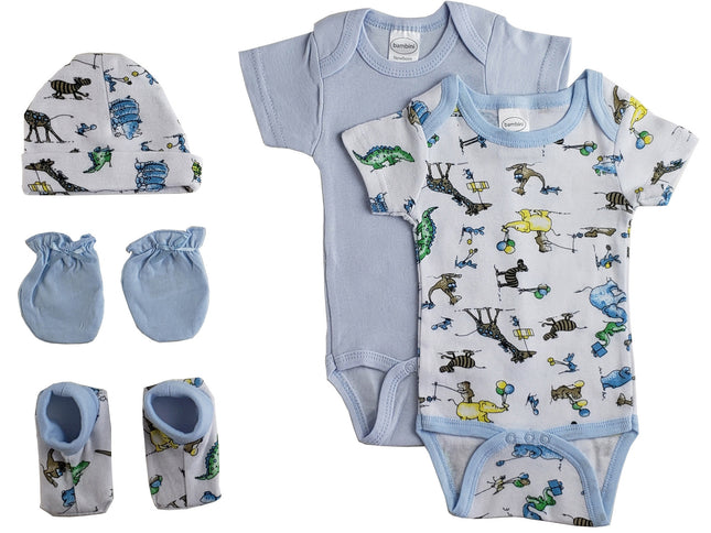 Newborn Baby Boys 5 Pc Layette Baby Shower Gift