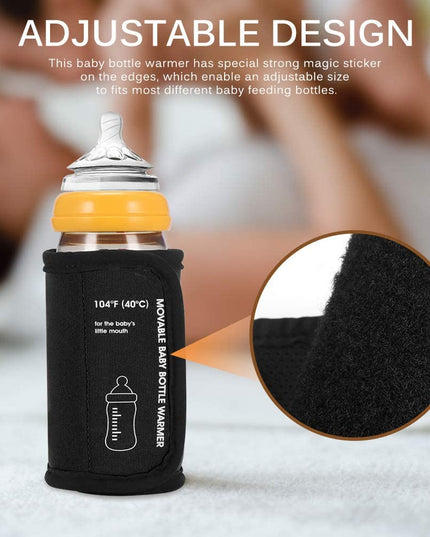 Baby Bottle Warmer Car Moveable USB Bottle Cup Heating Insulation Bag