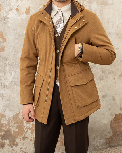 Men's Slim Hooded Casual Jacket