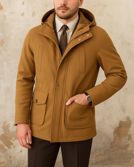Men's Slim Hooded Casual Jacket