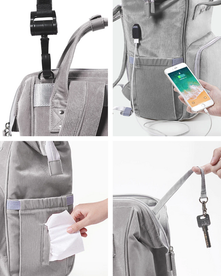 Luxurious Velvet Diaper Backpack