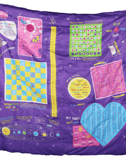 Playtime Reversible Slumber Bag. Over 35 Fun Interactive Games!