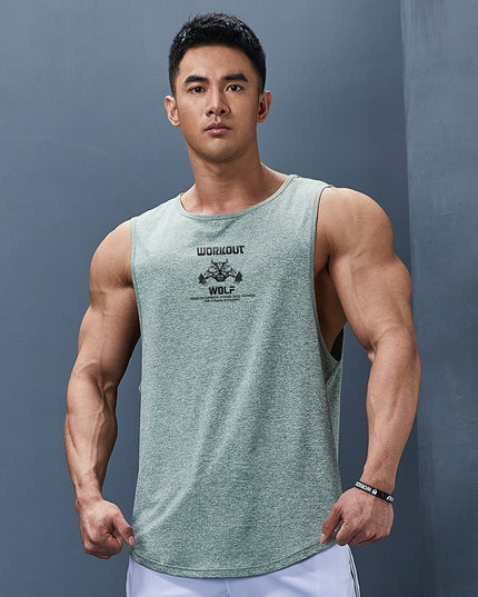 Men's Sleeveless Sports Quick-drying Clothes Loose Breathable Fitness Vest