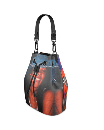 Nappa Leather Art Aaliyah Bag | featuring Art Remix on one side