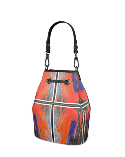 Nappa Leather Art Aaliyah Bag | featuring Art Remix on one side