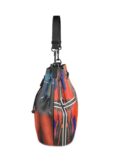 Nappa Leather Art Aaliyah Bag | featuring Art Remix on one side