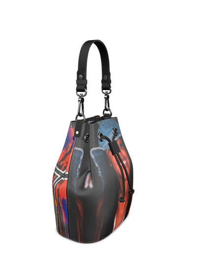 Nappa Leather Art Aaliyah Bag | featuring Art Remix on one side