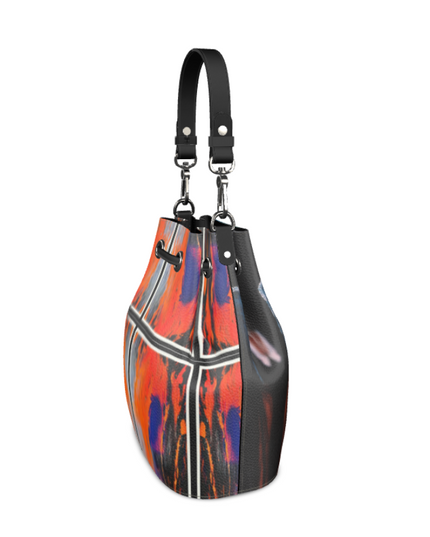 Nappa Leather Art Aaliyah Bag | featuring Art Remix on one side