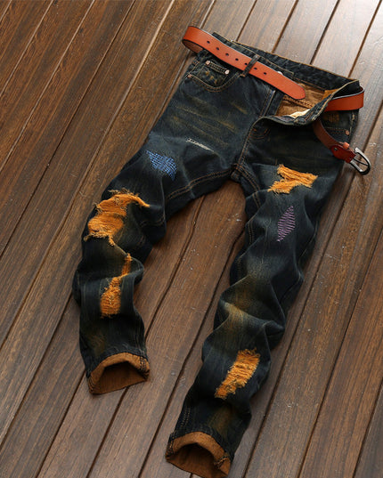 Men's Retro Fashion And Personalized Pants