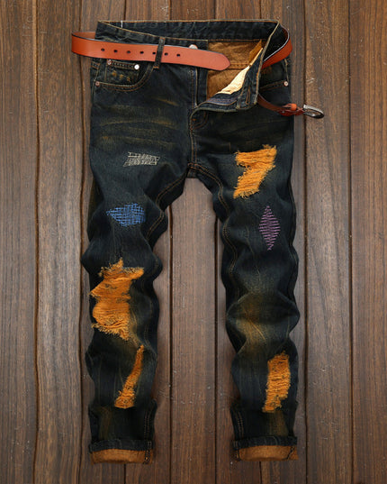 Men's Retro Fashion And Personalized Pants