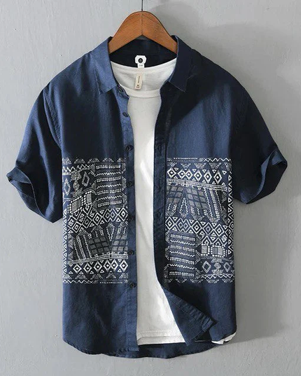Cotton Printed Half Sleeve Shirt For Men
